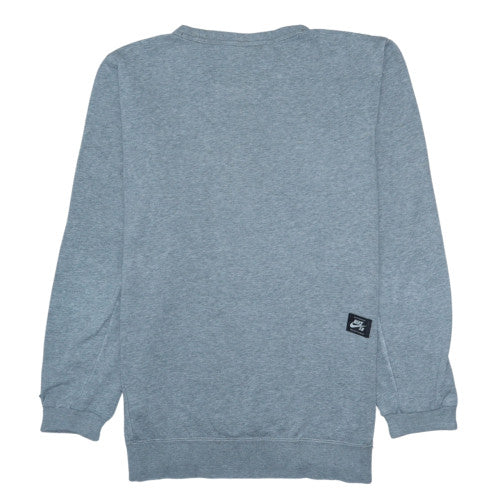 Nike SB Mens Grey Small Pullover Sweatshirt Crew Neck Fleece