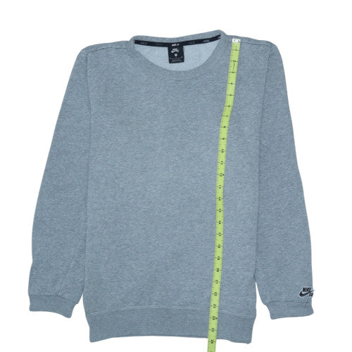 Nike SB Mens Grey Small Pullover Sweatshirt Crew Neck Fleece