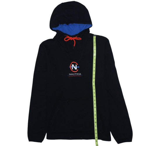 Nautica Competition Men's Black XL Pullover Hoodie with Embroidered Logo