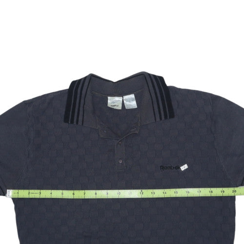 Reebok Men’s Black Short Sleeve Polo Shirt Size M Sports Casual