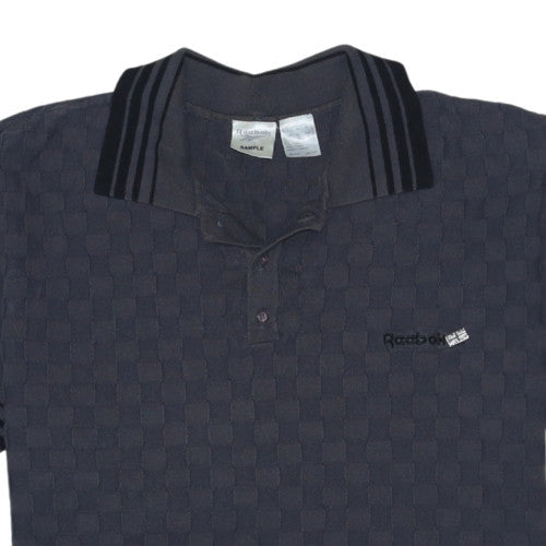 Reebok Men’s Black Short Sleeve Polo Shirt Size M Sports Casual