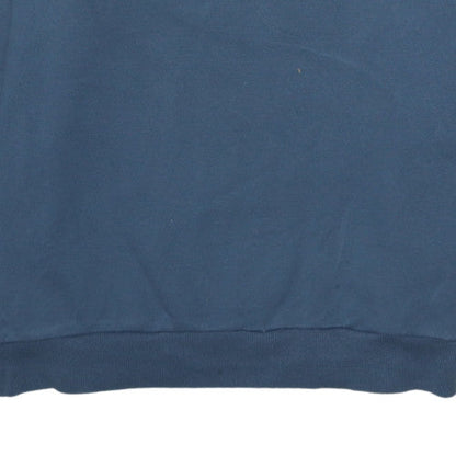 Puma Men's Blue Crew Neck Logo Sweatshirt Size L Regular Fit
