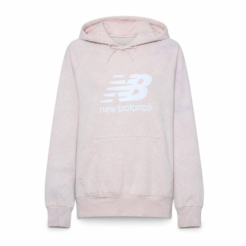New Balance Womens Pink Pullover Hoodie Size 12 Cotton Blend