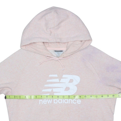 New Balance Womens Pink Pullover Hoodie Size 12 Cotton Blend