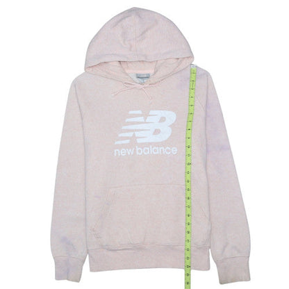 New Balance Womens Pink Pullover Hoodie Size 12 Cotton Blend