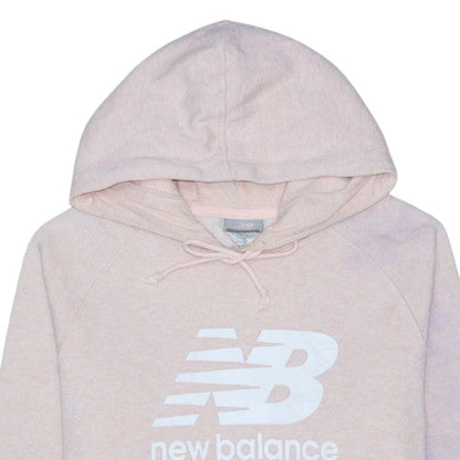 New Balance Womens Pink Pullover Hoodie Size 12 Cotton Blend