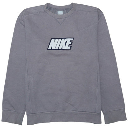 Nike Mens Grey Crew Neck Pullover Sweatshirt L Sports Fleece