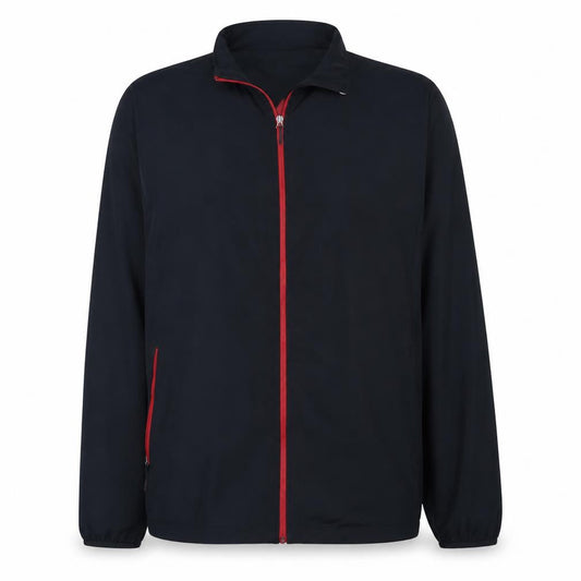 Front view of adidas Men's Black XL ClimaProof Windbreaker Jacket