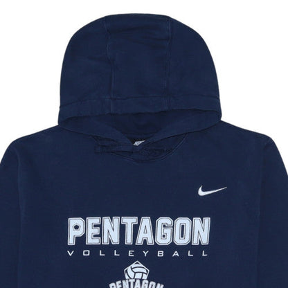 Nike Men's Blue Pullover Hoodie L Graphic Sports Fleece