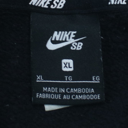Nike SB Men's Black XL Pullover Hoodie Skateboard Fleece Sweatshirt