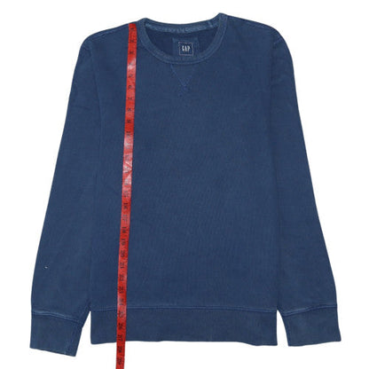 GAP Men's Blue Cotton Crew Neck Pullover Sweatshirt Size M