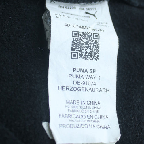 Puma Men's Black Manchester City Crew Neck Sweatshirt L Graphic Logo