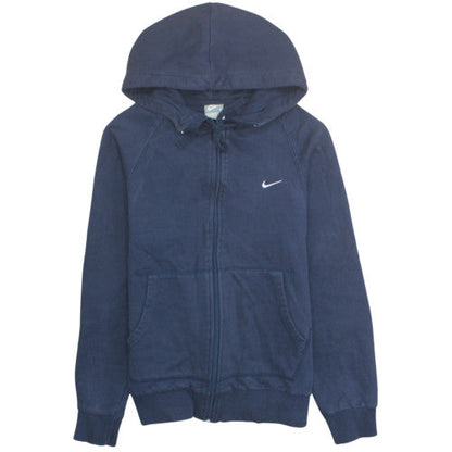 Nike Men's Navy Blue Full Zip Hoodie Small Cotton Blend