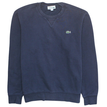 Lacoste Mens Blue Crew Neck Sweatshirt Size M Logo Pullover
