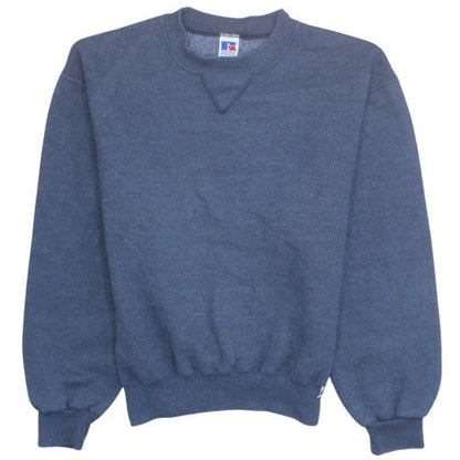 Russell Athletic Men's Blue Pullover Sweatshirt M Crew Neck Fleece