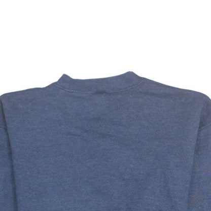 Russell Athletic Men's Blue Pullover Sweatshirt M Crew Neck Fleece