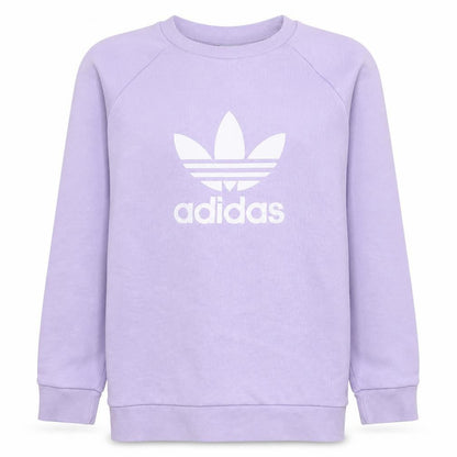 Adidas Womens Purple Crew Neck Pullover Sweatshirt Size M