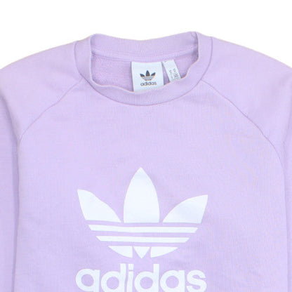 Adidas Womens Purple Crew Neck Pullover Sweatshirt Size M