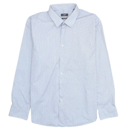BOSS Men's Blue Striped Regular Fit Long Sleeve Button-Up Shirt 16