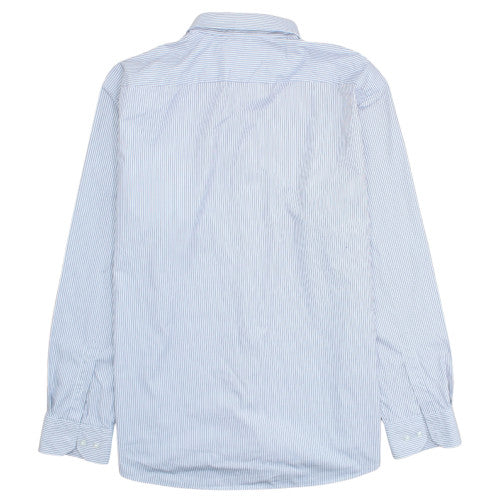 BOSS Men's Blue Striped Regular Fit Long Sleeve Button-Up Shirt 16