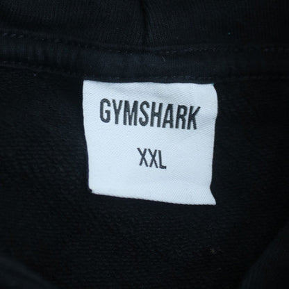 Gymshark Womens Black XXL Pullover Hoodie with Logo Graphic Print