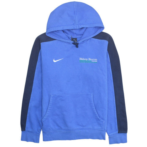 Nike Men’s Blue Pullover Hoodie Bishop Burton College M Fleece