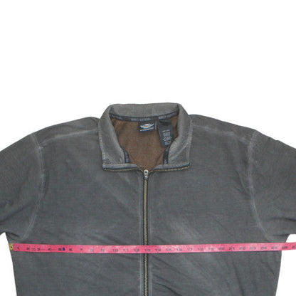Harley Davidson Men's Grey Full Zip Sweatshirt XL Graphic Logo
