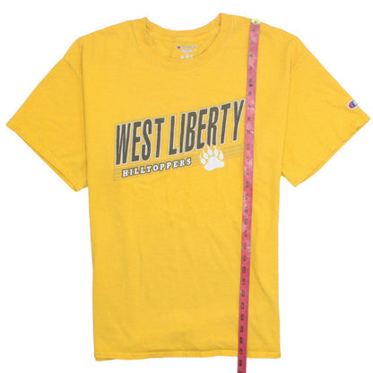 Champion Men’s Yellow West Liberty Hilltoppers Graphic T-Shirt XL