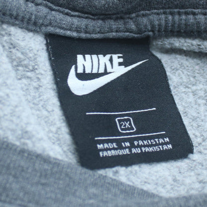 Nike Womens Grey Crew Neck Sweatshirt Size 2XL Cotton Blend Logo