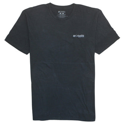 Columbia Men's Black 2XL PFG Graphic T-Shirt Cotton Crew Neck