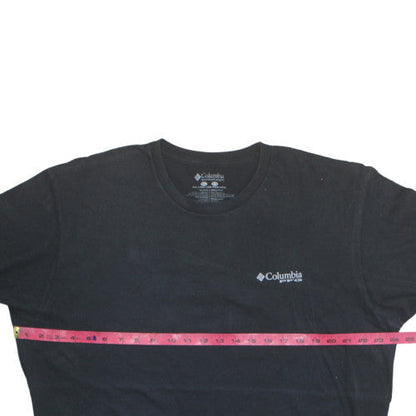 Columbia Men's Black 2XL PFG Graphic T-Shirt Cotton Crew Neck
