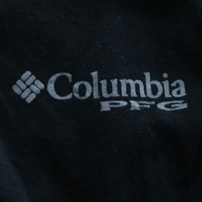 Columbia Men's Black 2XL PFG Graphic T-Shirt Cotton Crew Neck