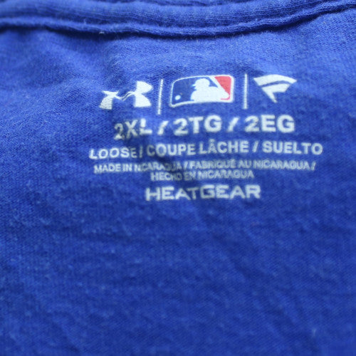 Under Armour Men’s Blue Cubs Baseball 2XL Crew Neck T-Shirt