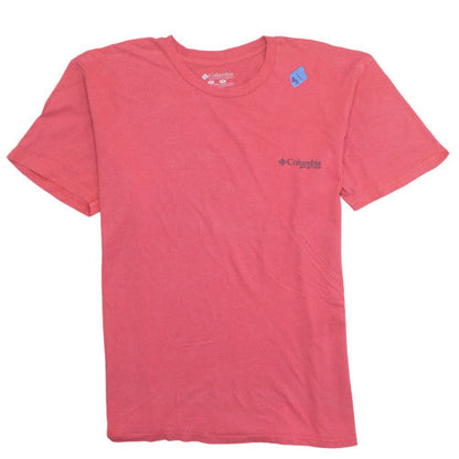 Columbia Men's Red XL PFG Cotton Crew Neck Short Sleeve T-Shirt