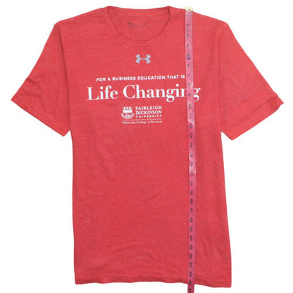 Under Armour Men's Red Fairleigh Dickinson Graphic T-Shirt Size L Loose Fit