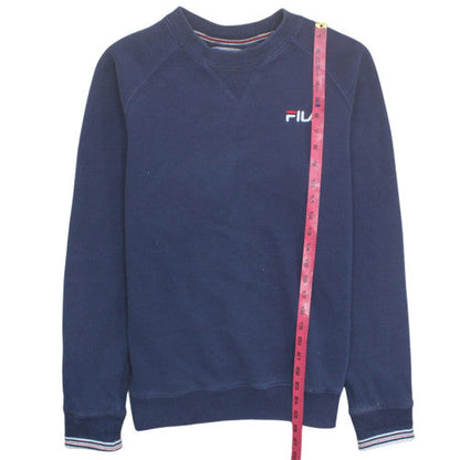 FILA White Line Men's Blue Crew Neck Pullover Sweatshirt M