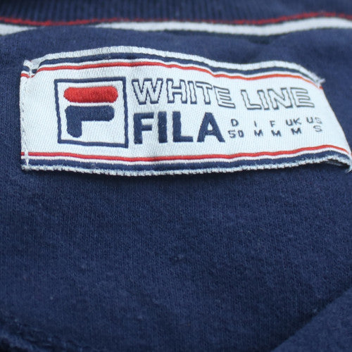 FILA White Line Men's Blue Crew Neck Pullover Sweatshirt M