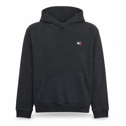 Tommy Jeans Men's Black 2XL Pullover Hoodie with Logo