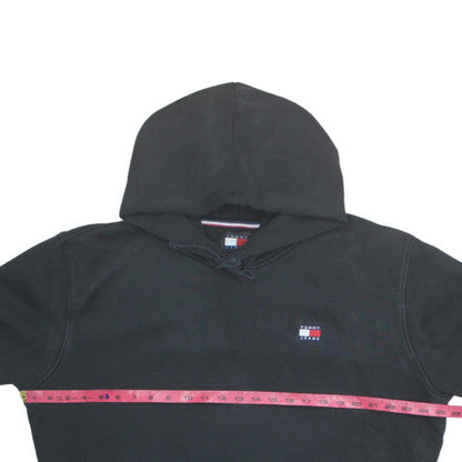 Tommy Jeans Men's Black 2XL Pullover Hoodie with Logo