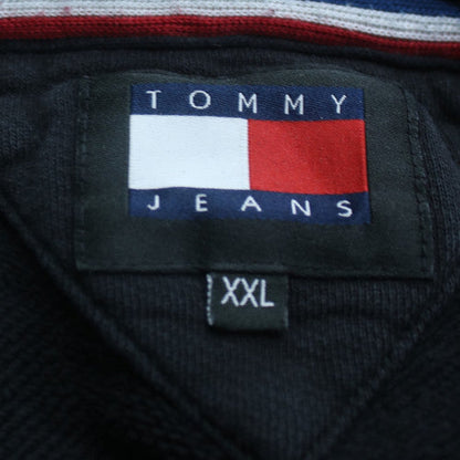 Tommy Jeans Men's Black 2XL Pullover Hoodie with Logo