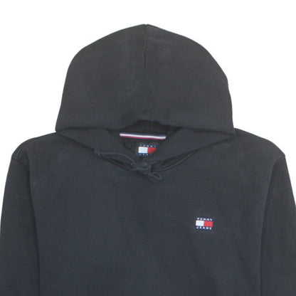 Tommy Jeans Men's Black 2XL Pullover Hoodie with Logo