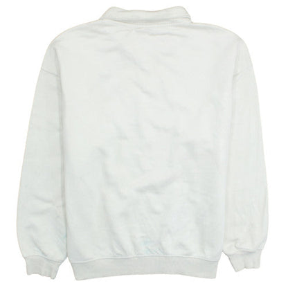 Ellesse Womens Beige 1/4 Zip Pullover Sweatshirt UK M
