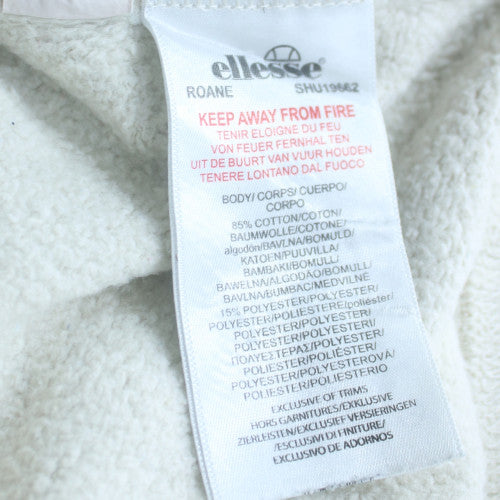 Ellesse Womens Beige 1/4 Zip Pullover Sweatshirt UK M