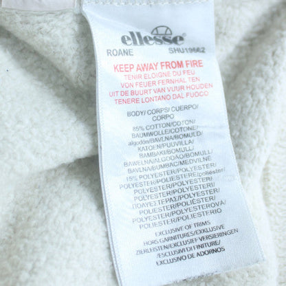 Ellesse Womens Beige 1/4 Zip Pullover Sweatshirt UK M