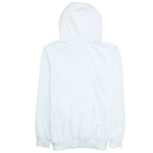 Gymshark Women White Pullover Hoodie M Cotton Blend Activewear