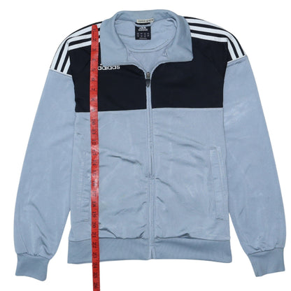 adidas Mens Blue Full Zip Sports Sweatshirt Size 164 Regular Fit