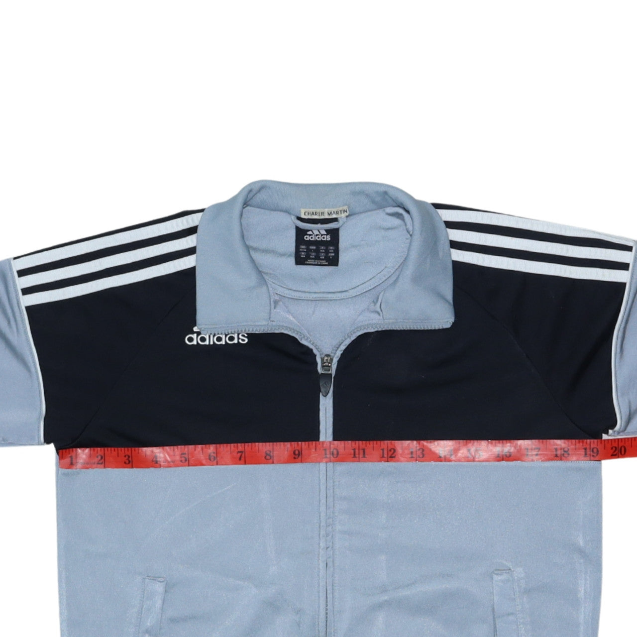 adidas Mens Blue Full Zip Sports Sweatshirt Size 164 Regular Fit