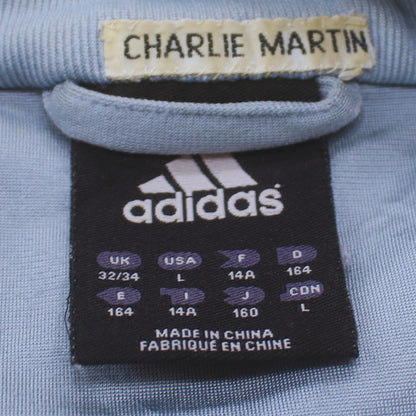 adidas Mens Blue Full Zip Sports Sweatshirt Size 164 Regular Fit