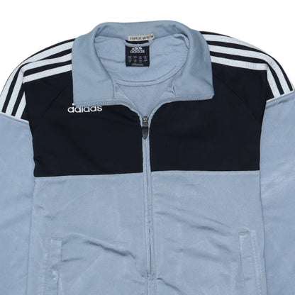 adidas Mens Blue Full Zip Sports Sweatshirt Size 164 Regular Fit
