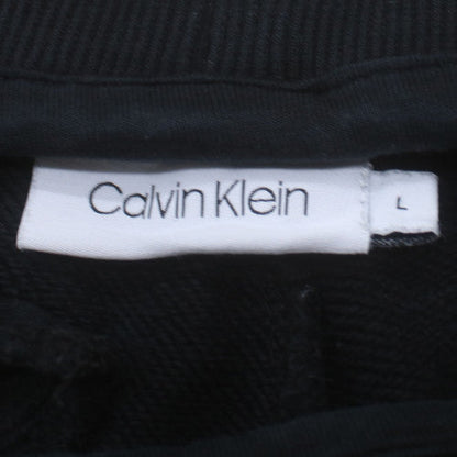 Calvin Klein Men's Black Jogger Trousers Size L Fleece Tapered Fit